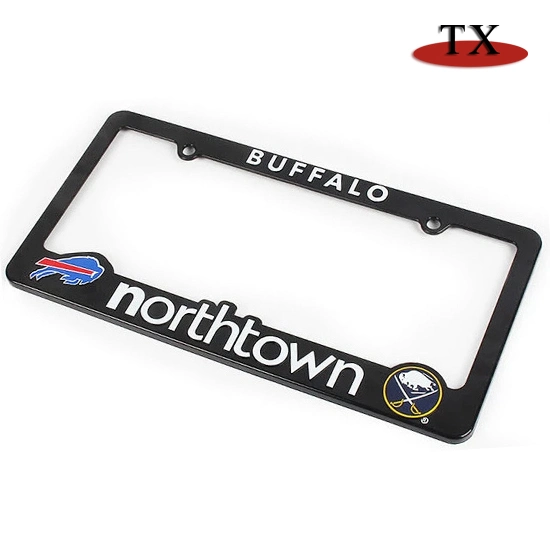 Custom Logo ABS Metal Car Number Plate Frame Auto Accessories License Plate Frame