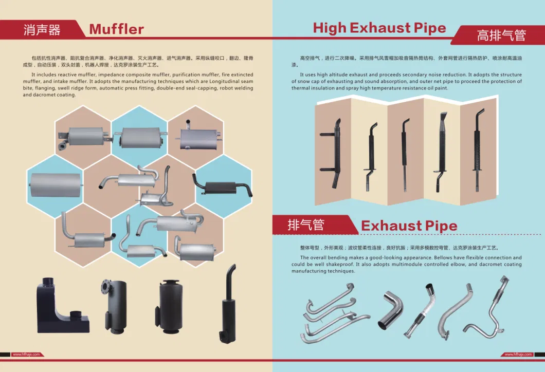 Heli- Forklift Parts- High Exhaust Pipe-12195800720